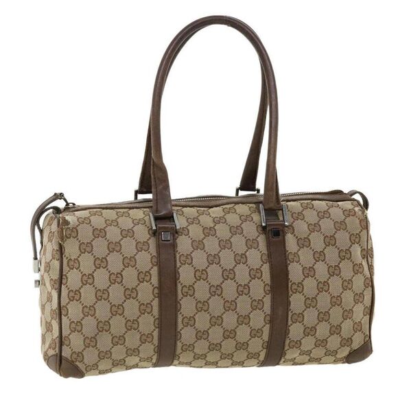GUCCI GG Canvas Boston Bag Beige - Picture 1 of 15